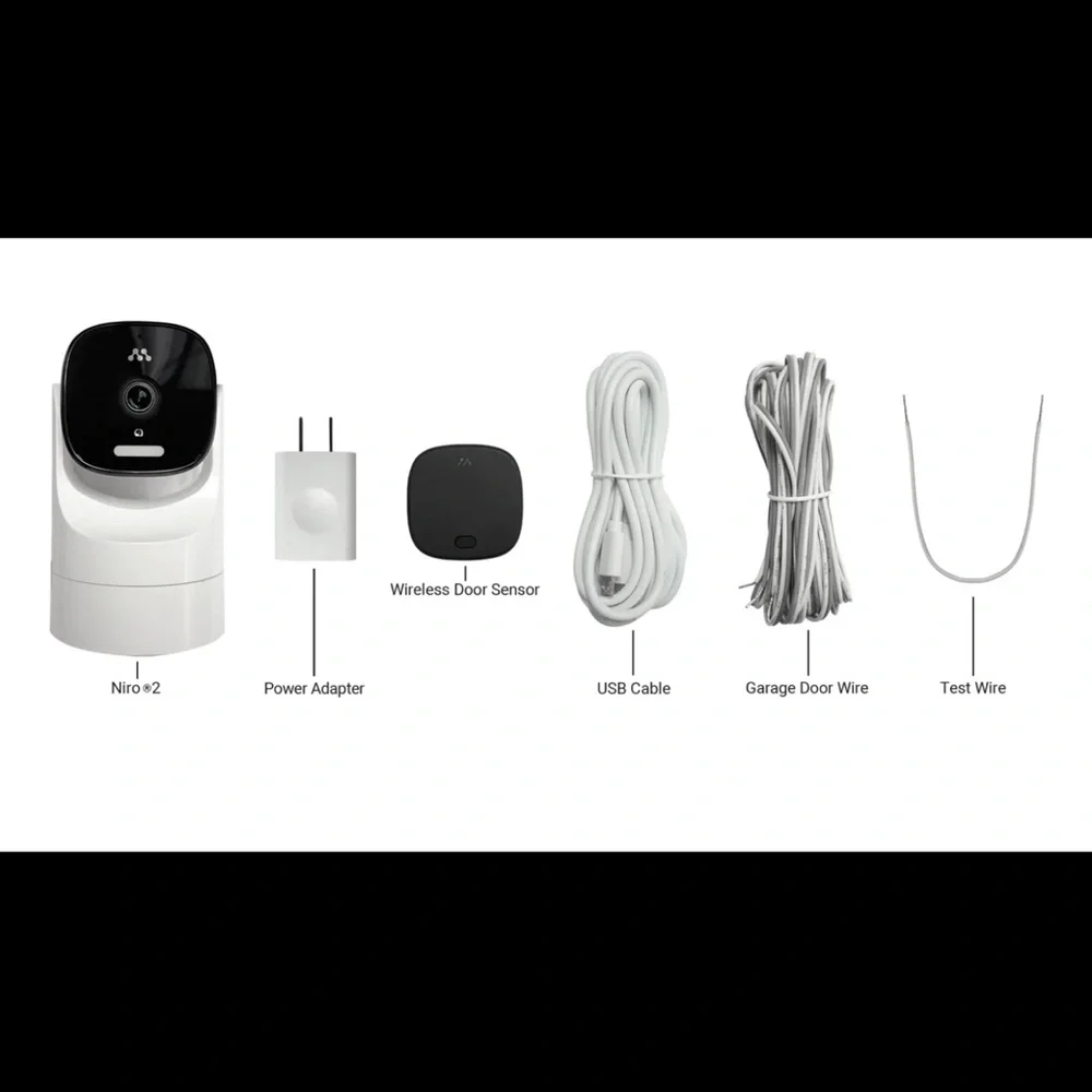 Momentum NIRO 2 White WiFi Garage Controller and Camera
